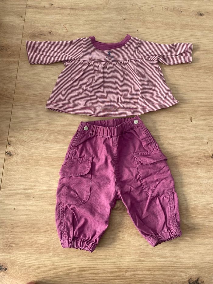 Ensemble fille 3 mois