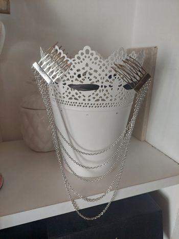 Bijou de cheveux coloris argenté TBE 💎