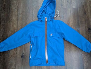 Veste imperméable Kway bleu mixte 10 ans