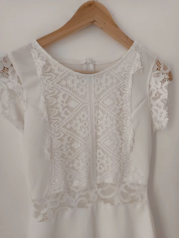 Robe blanche/crème - photo numéro 2