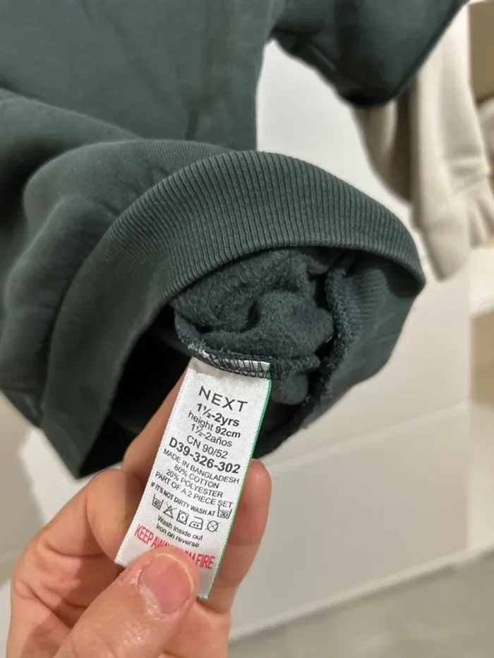 Survêtement next sweat à capuche et pantalon cargo 1/2-2 ans - photo numéro 6