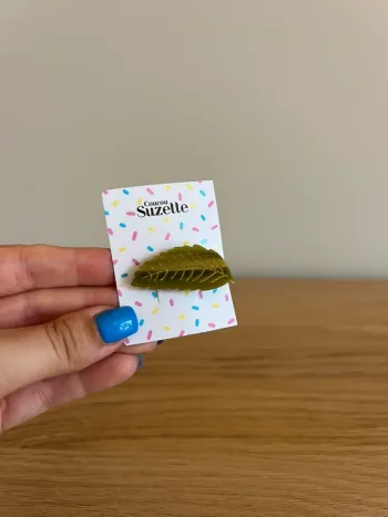 Barrette Feuille de châtaignier Coucou Suzette