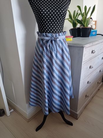 Jupe longue rayé. Vintage 3436