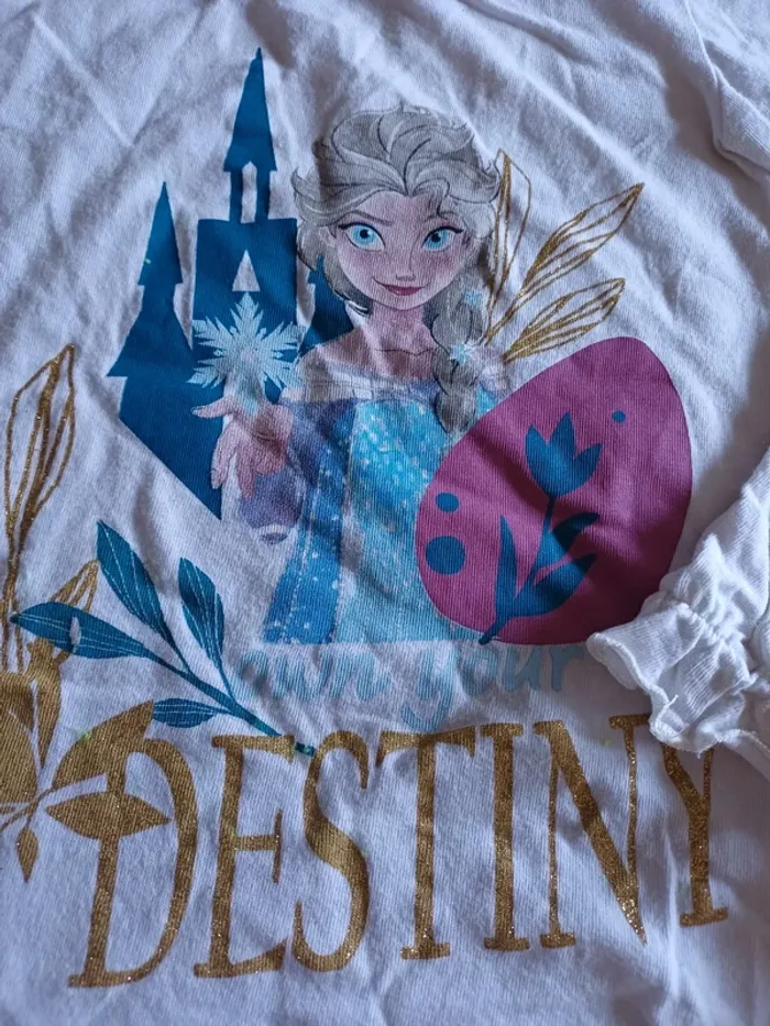 T-shirt disney reine des neiges - photo numéro 2