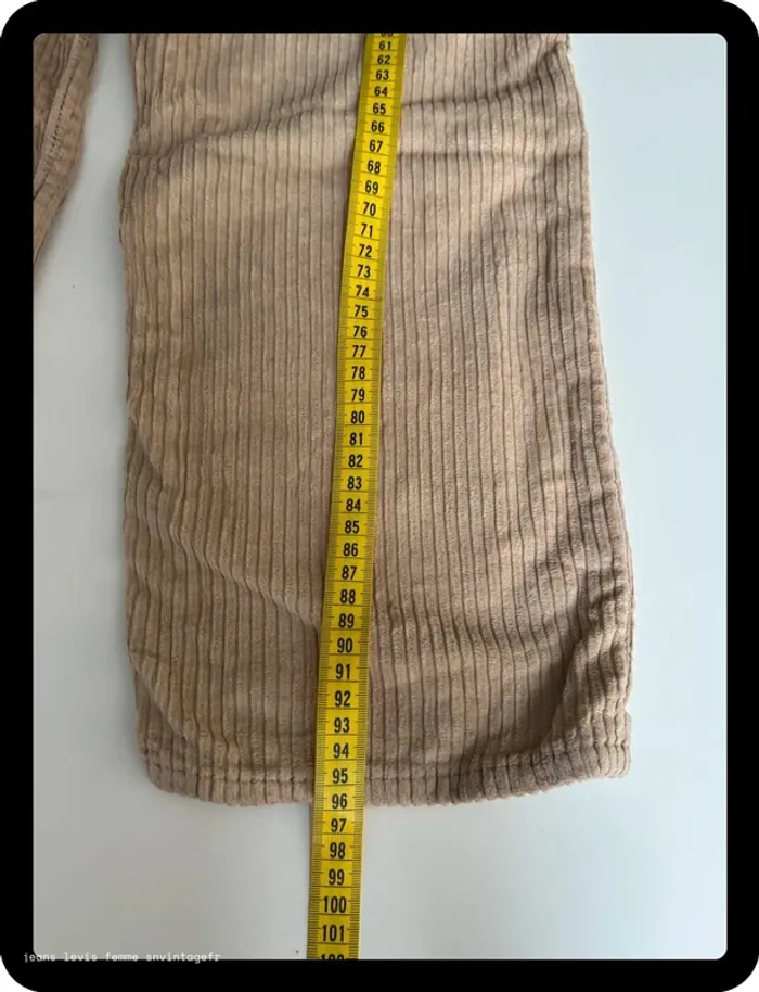 Jean Levi's Premium Femme Beige | Ribcage Straight Ankle | W25 L27 FR36 | Très Bon État | BP51 - photo numéro 11