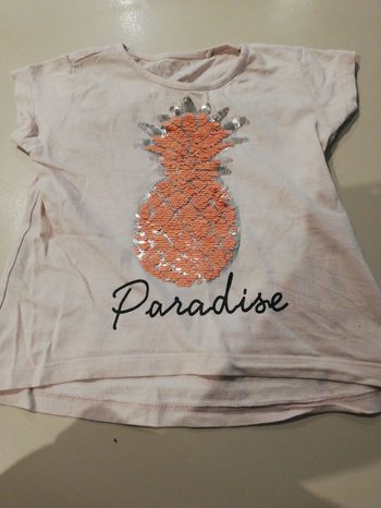 Tee shirt manche courte fille 3 ans