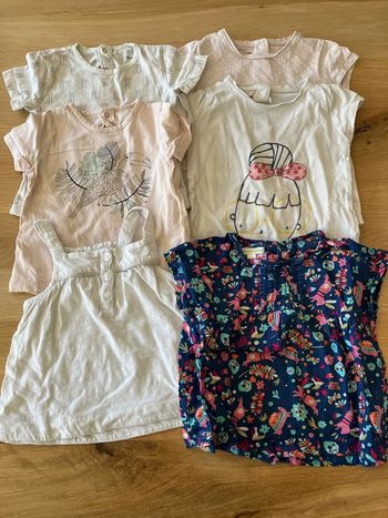 Lot 6 tee-shirts 18 mois