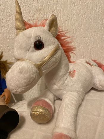 Licorne peluche lumineuse 