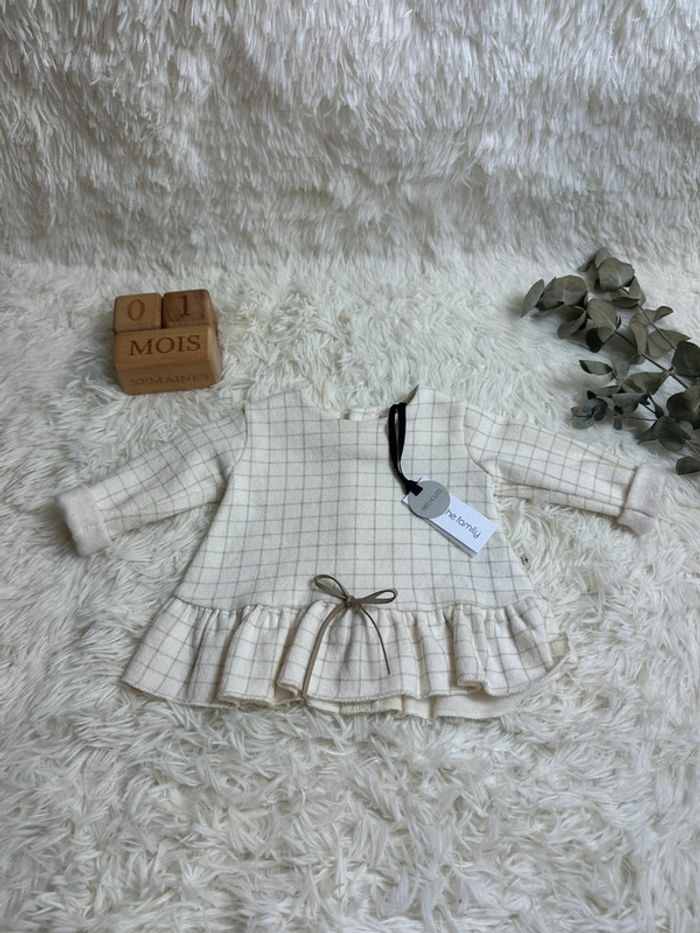 Robe écrue 1+ in the family taille 1 mois