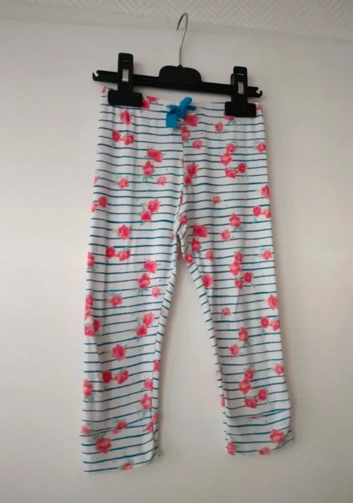 (c) legging fleurs Petit Bateau 2ans - photo numéro 3