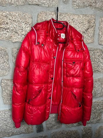Doudoune chaude rouge Karl Marc John