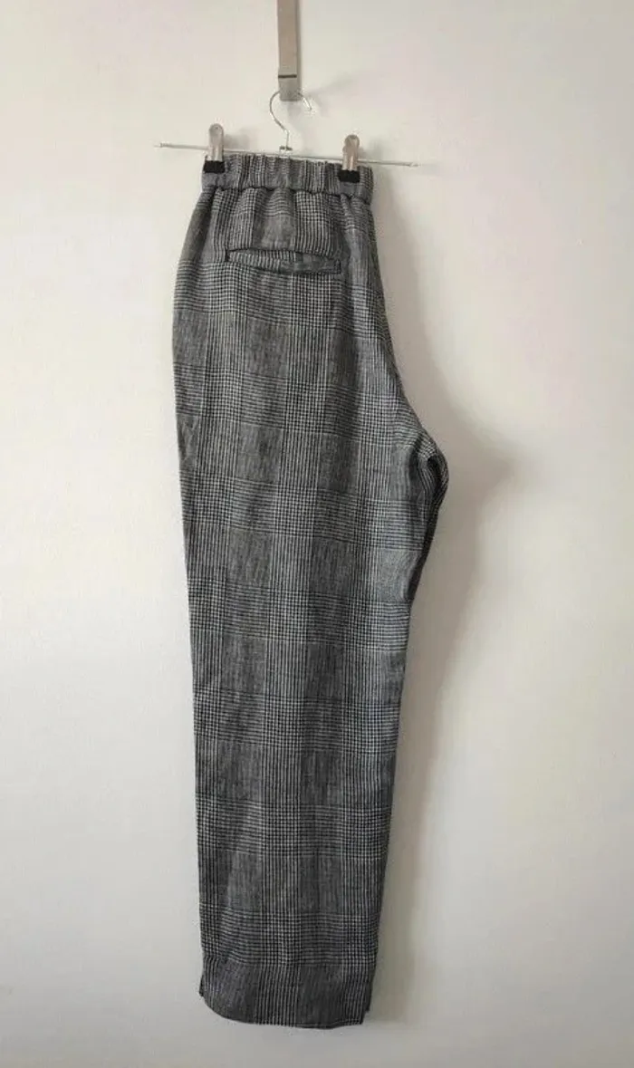 Pantalon à carreaux 100% lin - Peserico - taille 36 - photo numéro 3