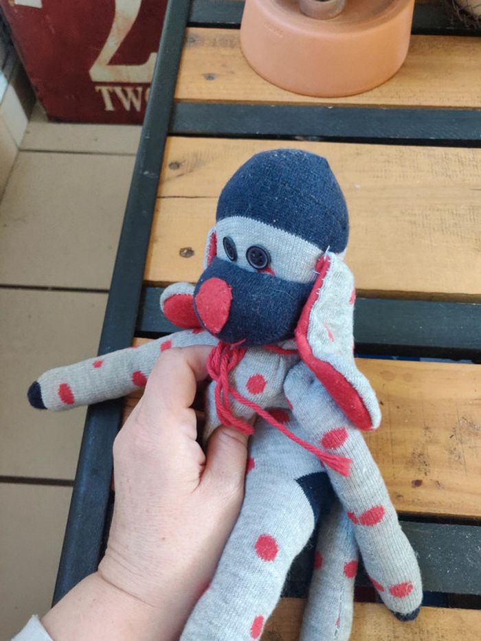 Doudou chien chaussettes handmade - photo numéro 4