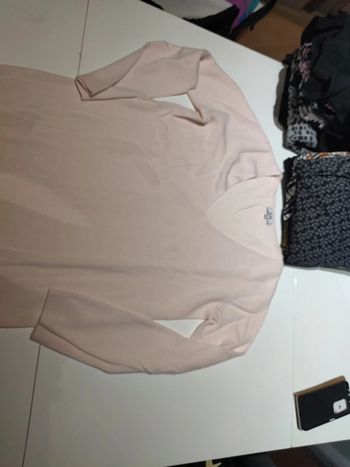 Pull rose pale la halle taille M
