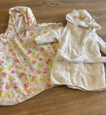 Peignoir et cape de bain fille