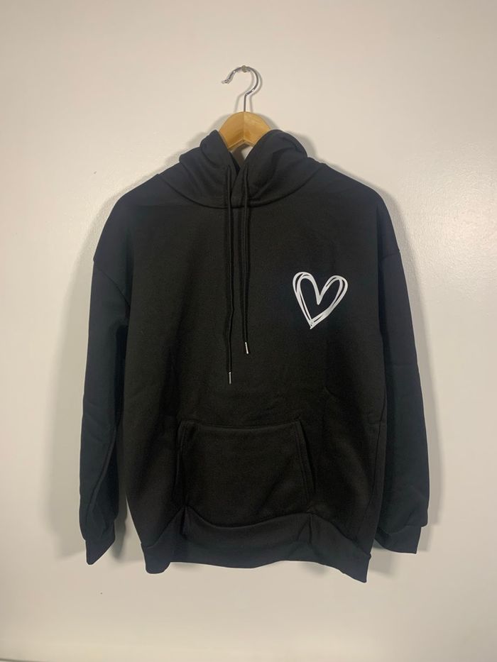 Sweat à capuche noir