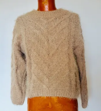 Pull en mailles « chenille »