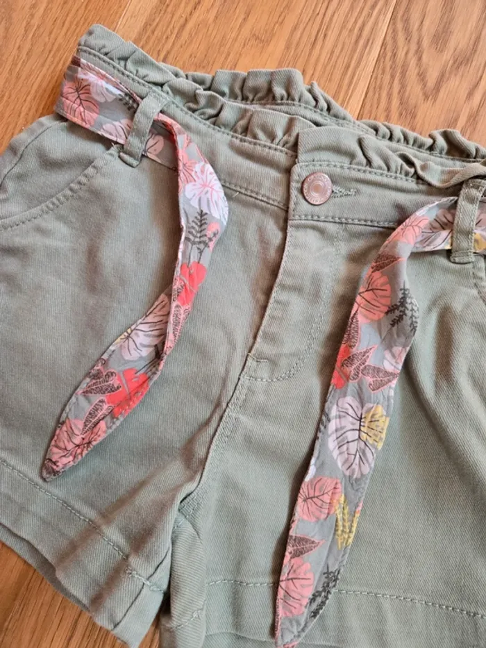 Short jeans kaki corail 8 ans