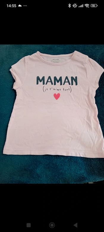 T-shirt maman je t'aime fort