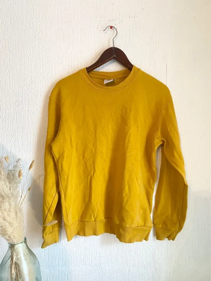 Sweat jaune Zara homme taille s 36