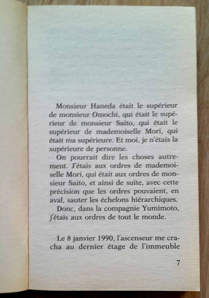 Amélie Nothomb - stupeur et tremblements - photo numéro 4