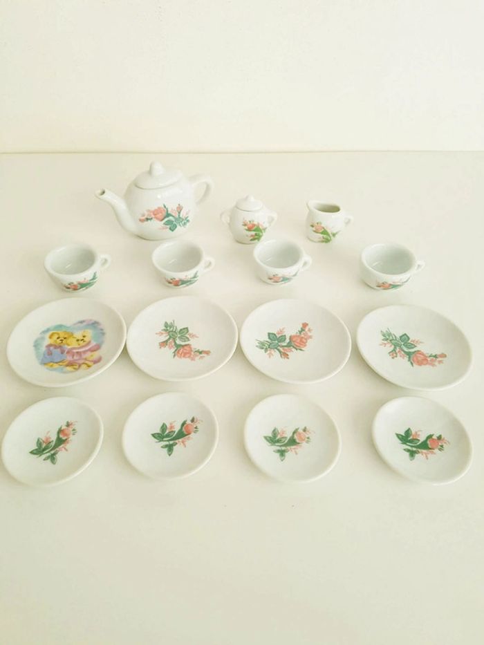 Dînette en porcelaine fleurs - photo numéro 14