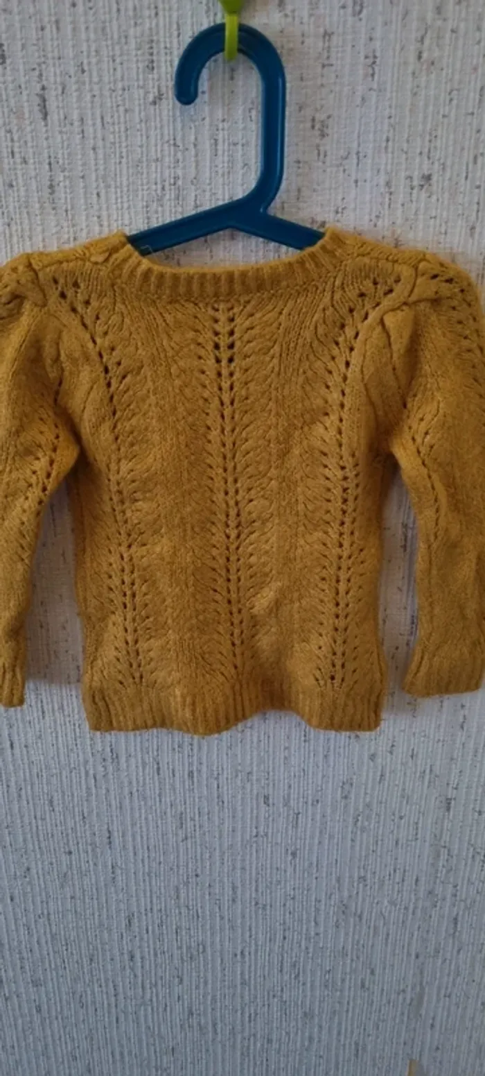 Pull chaud moutarde taille 4 ans kiabi - photo numéro 7