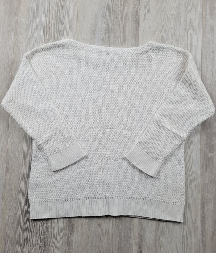 Pull Ralph Lauren coton maille blanc - excellent état- Taille M court - photo numéro 5