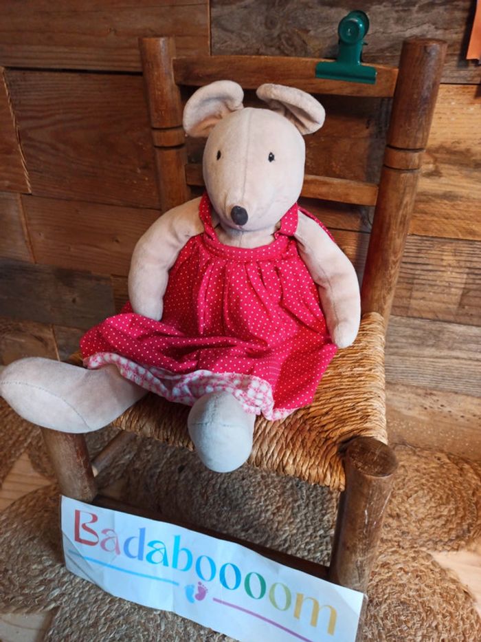 Peluche grande souris Moulin roty BE - photo numéro 3