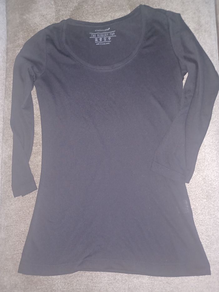 Tee-shirt manche longue atmosphère noir 36