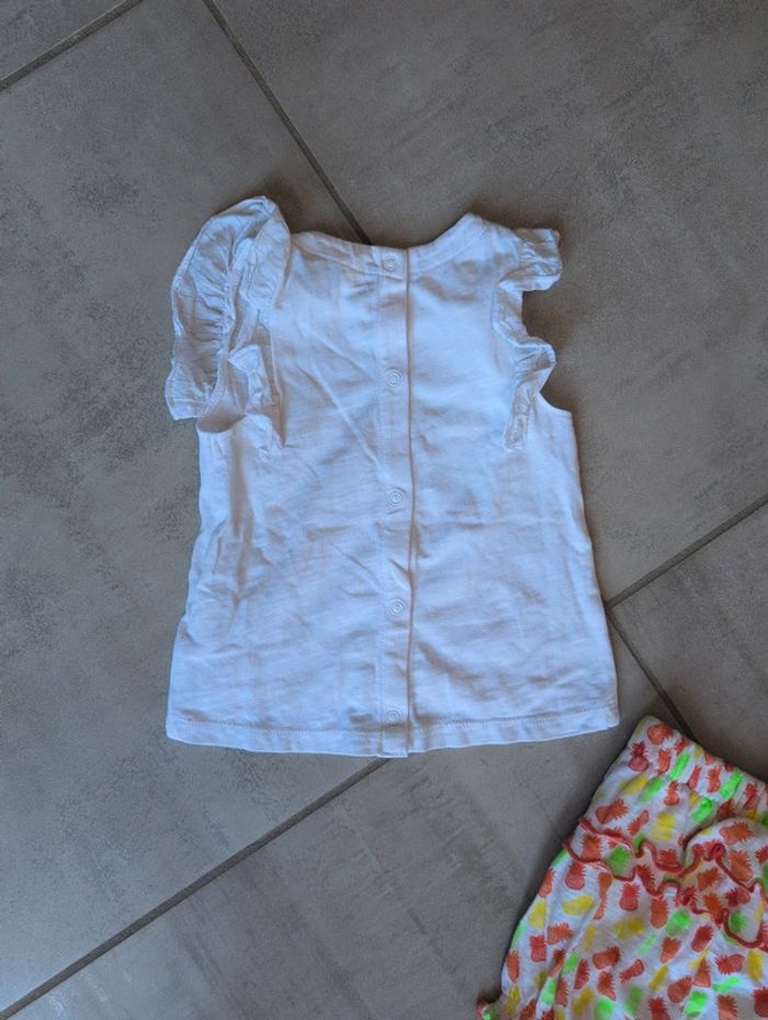 Ensemble short et tee-shirt 12 mois - photo numéro 5