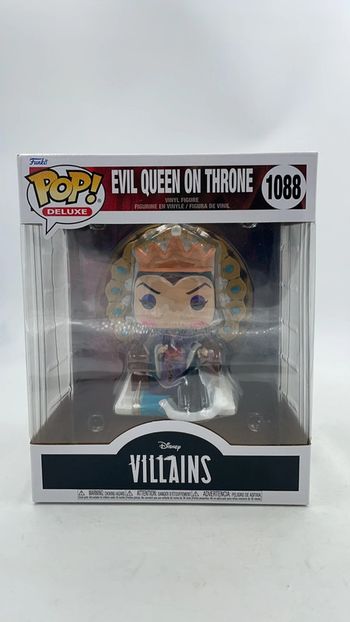 Figurine Funko Pop Deluxe Disney Villains Evil Queen On Throne N•1088 neuf