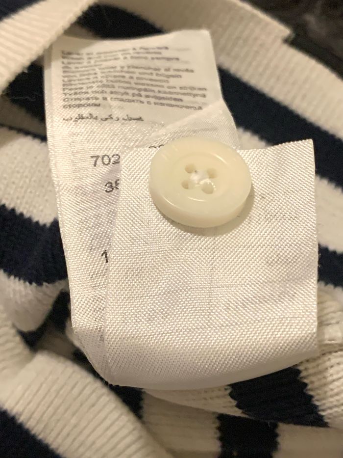 Pull marin blanc garçon en maille Vertbaudet 6 ans - photo numéro 7