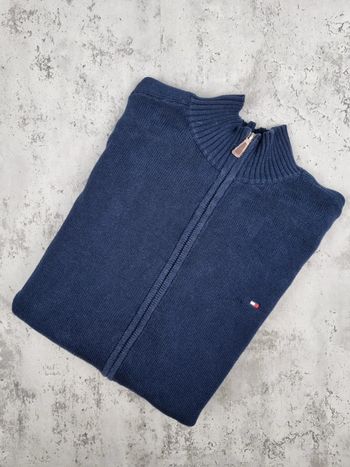 Veste zippée Tommy Hilfiger – Bleu marine – Taille L Hommes (mesures en photos)