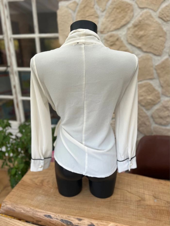 Blouse femme tunique chemisier akoz de toi collection taille S blanc cache cœur - photo numéro 6