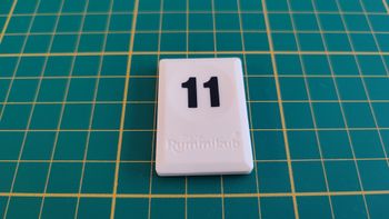 Tuile chiffre 11 onze noir pièce détachée L'original Rummikub chiffres M&M Ventures 2014 #E31