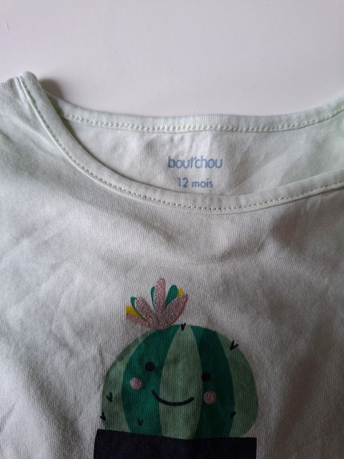 T-shirt fille Bout'chou taille 12 mois - photo numéro 2