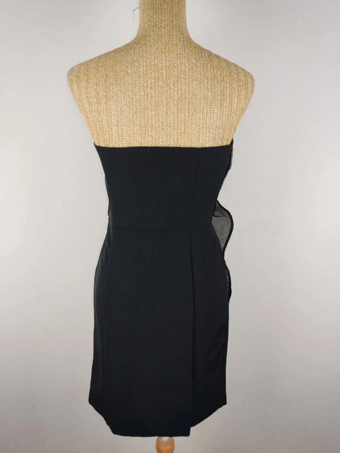 Robe bustier cocktail noire tulle noire volants taille 36 Naf Naf - photo numéro 2