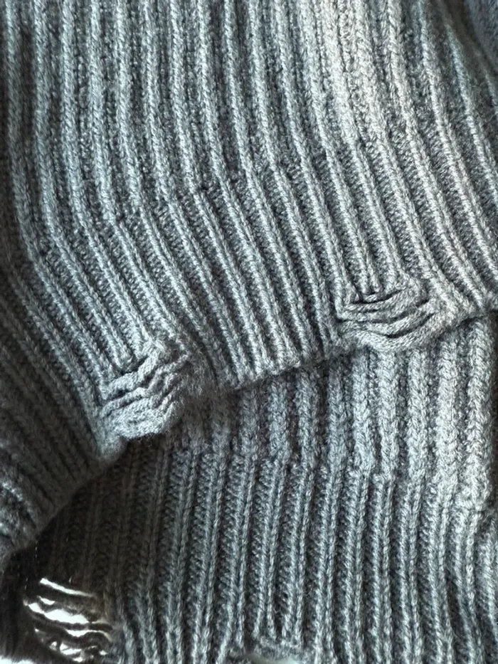 Pull col roulé IRO gris souris - photo numéro 2