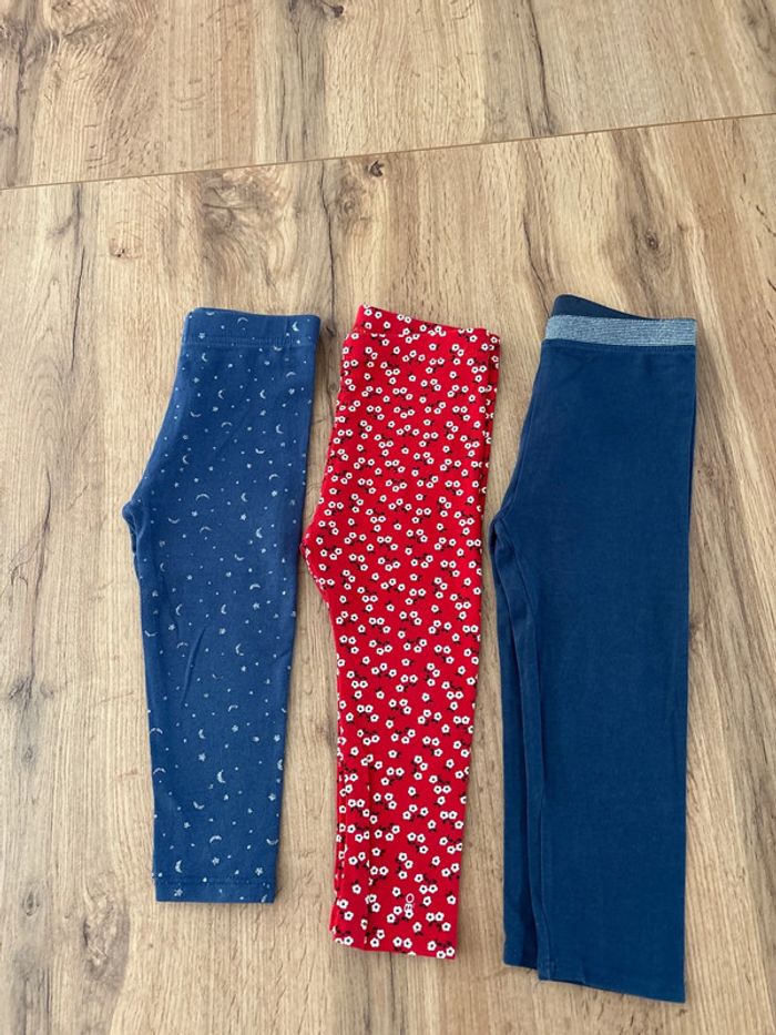 Lot de 3 leggings 2 ans
