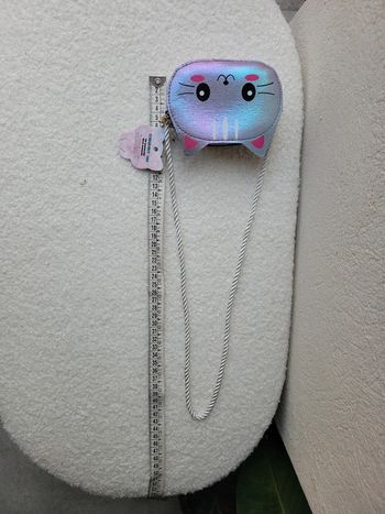 Sac porte monnaie enfant fille chat fermeture éclairé eporte épaule