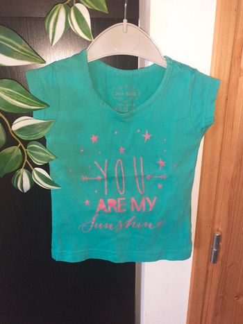 Tee-shirt manches courtes fille 2 ans