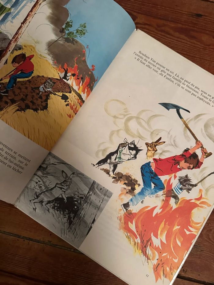 Pierre Probst Caroline - livre ancien Fanfan et la colline en feu grands albums Hachette - photo numéro 4