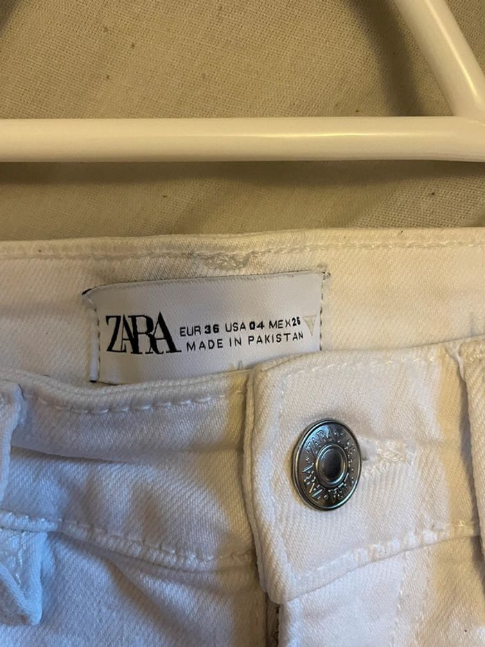 pantalon flare blanc zara - photo numéro 4