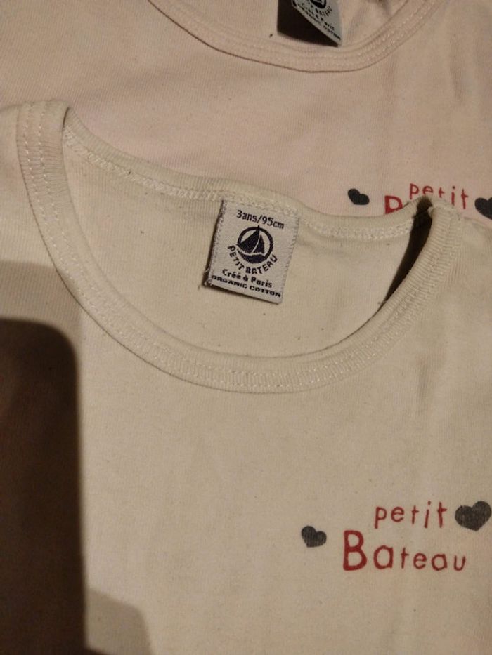 Maillots de corps petit bateau 3 ans - photo numéro 4