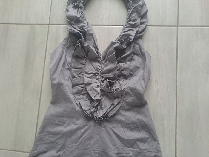Robe dos nu gris NafNaf Taille S - photo numéro 3