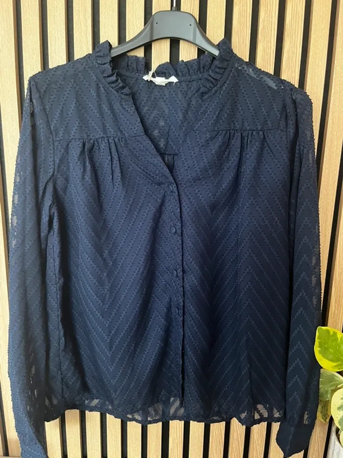 Blouse bleu marine SM - photo numéro 2