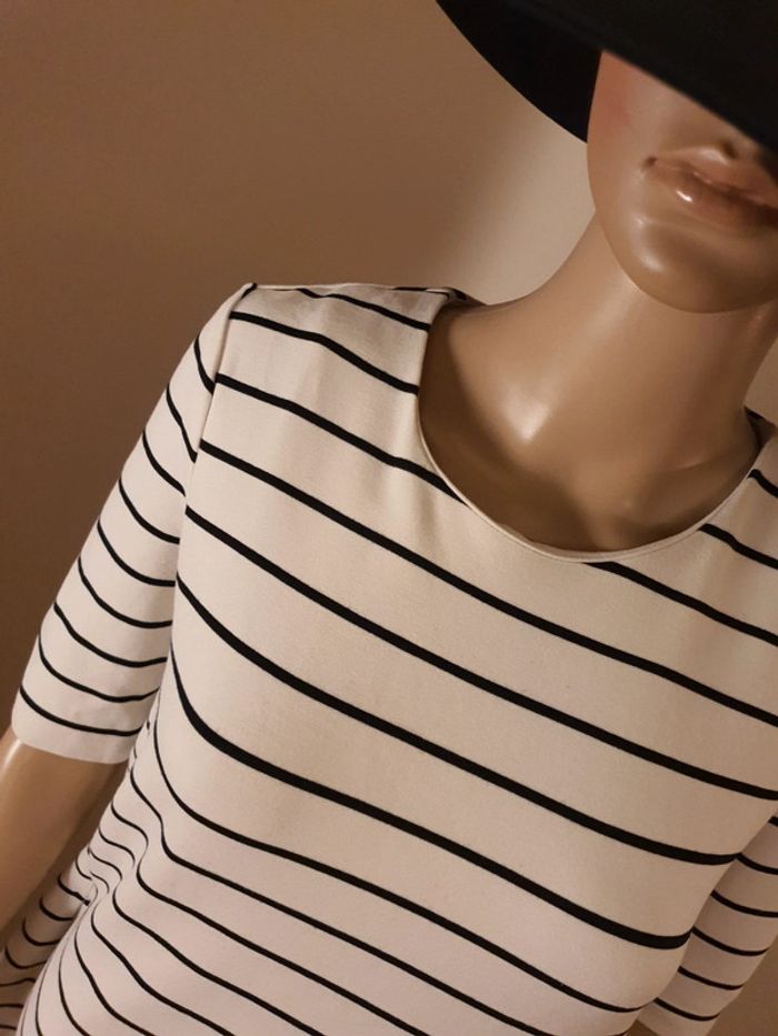 T.S-36 > Robe marinière H&M noir et blanc - photo numéro 3