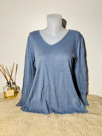 Pull oversize bleu Garcia Jeans taille S