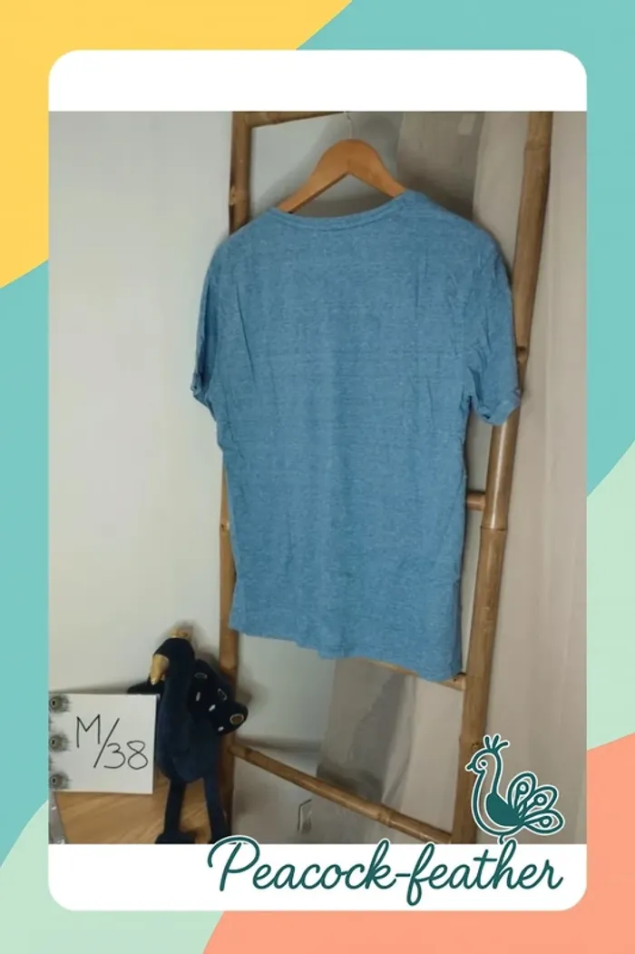 T-shirt Kaporal bleu neuf M - photo numéro 2